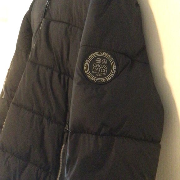 CROSS HATCH Black Puffer Coat - Picture 2 of 6